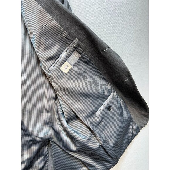 Joseph Abboud Men's Two Button Blazer Jacket Stretch Size 44S Gray Long Sleeve - Picture 6 of 16